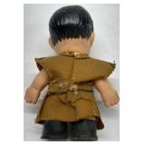 Vintage Boy Doll Painted Hair Cloth Outfit Plastic Figure Toy