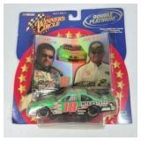 Winners Circle Bobby Labonte #18 NASCAR Diecast Car Double Platinum Joe Gibbs Card