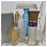 Avon Vintage Perfume Bottle Lot Glass Vanity Cologne Bottles Decorative Assorted
