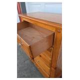 Vaughan Furniture Wood Chest of Drawers Tall Dresser Multi Drawer Storage