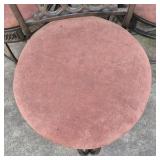 Metal Bar Stools Swivel Chairs Upholstered Seats Decorative Back Set