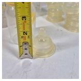 Medela Breast Milk Storage Bottles with Lids & Silicone Nipples Lot
