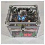 Nail Polish Organizer Case with Assorted Nail Polish Lot