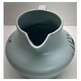 Vintage Stangl Pottery Blue Floral Pitcher Jug USA