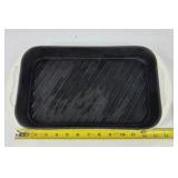 Rectangular Cast Iron Griddle Pan Enameled Exterior Rectangular Stove Top Griddle