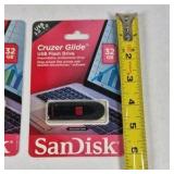 SanDisk Cruzer Glide 32GB USB Flash Drive Lot of 2 USB 2.0