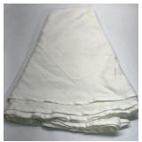 Vintage Table Linens Lot of 3 White Ivory Lace Damask Cloth Napkins Set