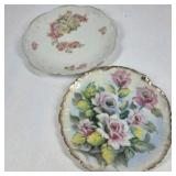 Vintage Floral China Plates Bavaria Japan Porcelain Serving Plates