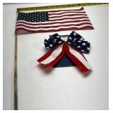 Bicentennial 76 American Flag Decor Patriotic Banner Hand Flags Wall Hanging