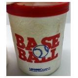 Libbey Vintage Styrofoam Cups Nautical Sailboat Lighthouse Baseball Graphics Lidded