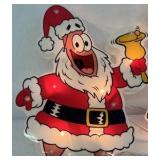 Mixed Christmas Holiday Decor Lot Spongebob Lights Santa Lanterns Train Tin Vintage Assortment