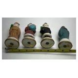 World Santa Figurines Holiday Collection Hand Painted Christmas Figures Boxed Set