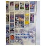 Vintage Super Bowl Ticket Collage Poster NFL Vintage Ticket Stubs Wall Art Print