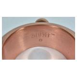 Lot of 2 Flasks Stainless Steel 5oz Hip Flask and Blush Ring Flask