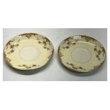 Vintage Lenox China Nautilus Floral Saucer Lot of 6 USA