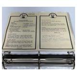 Beverly’s Culinary Arts Recipe Binder Cookbook Vintage Kitchen Recipe Book
