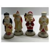 World Santa Figurines Holiday Collection Hand Painted Christmas Figures Boxed Set