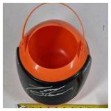 Tony Stewart #20 NASCAR Helmet Candy Bucket Orange Trick or Treat Pail