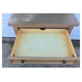 Vintage Wood Hutch Cabinet Desk Drop Front Secretary Drawer Storage