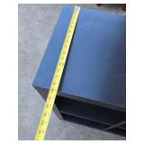 Black Cube Storage Shelf 4 Compartment Bookcase Organizer Display Unit