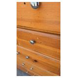 Vaughan Furniture Wood Chest of Drawers Tall Dresser Multi Drawer Storage