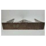 Metal Pine Tree Silhouette Decor Rustic Lodge Forest Cutout Sculpture