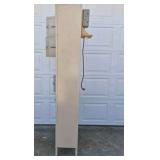 Vintage Metal Locker Cabinet 6 Door Industrial Storage School Gym Style