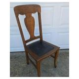 Grand Rapids Chair Co Antique Oak Dining Chairs Set Pressed Back Armchair Michigan
