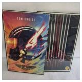 2 Top Gun Maverick Posters Framed Tom Cruise Movie Wall Art