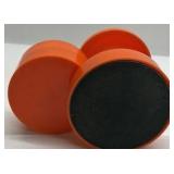 Vintage Orange Plastic Tiered Bowl Container with Lid Kitchen Storage