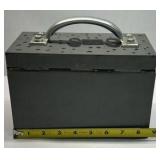 Metal Lock Box with Handle and Plastic Storage Case