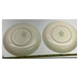 Vintage Lenox China Nautilus Floral Saucer Lot of 6 USA