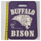 Buffalo Bison Seat Cushion Pad Purple Stadium Chair Cushion with Handle