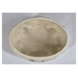 Floral Porcelain Trinket Box Footed Jewelry Dish Pink Rose Lidded Vanity Box