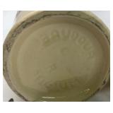 Kronenbourg Ceramic Beer Steins Lot of 2 Vintage Barware Mugs France