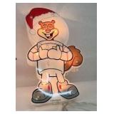 Mixed Christmas Holiday Decor Lot Spongebob Lights Santa Lanterns Train Tin Vintage Assortment