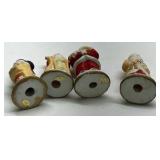 World Santa Figurines Holiday Collection Hand Painted Christmas Figures Boxed Set