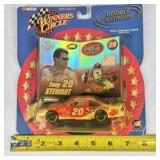 Winners Circle Tony Stewart #20 NASCAR Diecast Car Double Platinum Coca Cola Card