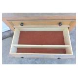 Vintage Wood Hutch Cabinet Desk Drop Front Secretary Drawer Storage