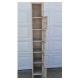 Vintage Metal Locker Cabinet 6 Door Industrial Storage School Gym Style