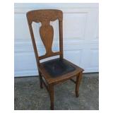 Grand Rapids Chair Co Antique Oak Dining Chairs Set Pressed Back Armchair Michigan