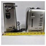 Cuisinart 2 Slice Toaster & Oster Electric Can Opener Stainless Set