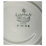Vintage Lenox China Nautilus Floral Saucer Lot of 6 USA
