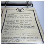 Beverly’s Culinary Arts Recipe Binder Cookbook Vintage Kitchen Recipe Book