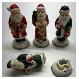 World Santa Figurines Holiday Collection Hand Painted Christmas Figures Boxed Set