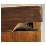 Mid Century Modern Wood Nightstands Pair Floating Drawer Cabinet End Tables