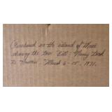 V Von Plesel 1971 Child Portrait Drawing Framed Vintage Signed Artwork