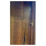 Wood Glass Display Case Cabinet Countertop Curio Box Hinged Door Shelves