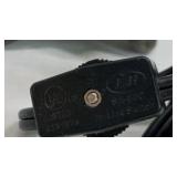 Vintage Hand Painted Glass Floral Table Lamp Metal Base Accent Lighting