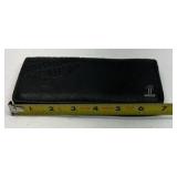 Harley Davidson Motorcycles Leather Wallet Black Embossed Bifold Rider Gear